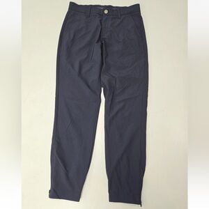 PRIMO Blue Golf Pants Slim Fit Ankle Zip Athletic Casual Size 28 SHORT Mens